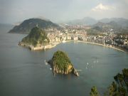 Vista de la Playa de La Concha. San Sebasti�n